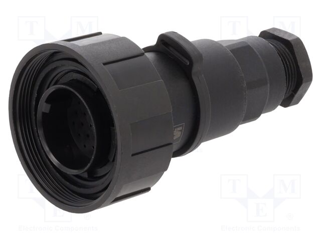 Connector: circular; plug; male; PIN: 25; 1A; 50V; w/o contacts