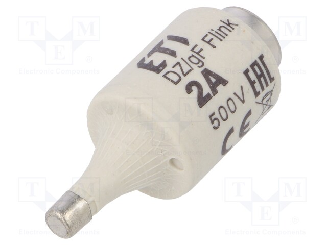 Fuse: fuse; quick blow; 2A; 500VAC; 500VDC; ceramic; DII; D
