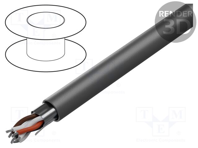 Wire; EcoCable® Mini,EcoGen™,UL AWM 21460,VW-1; 3x2x24AWG; MPPE