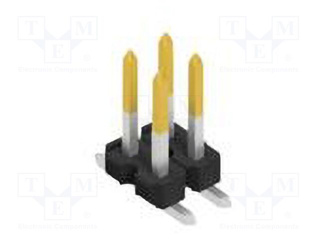 Connector: pin strips; pin header; male; PIN: 4; 2.54mm; SMT; 2x2