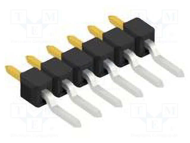 Connector: pin strips; pin header; male; PIN: 6; 2.54mm; SMT; 1x6