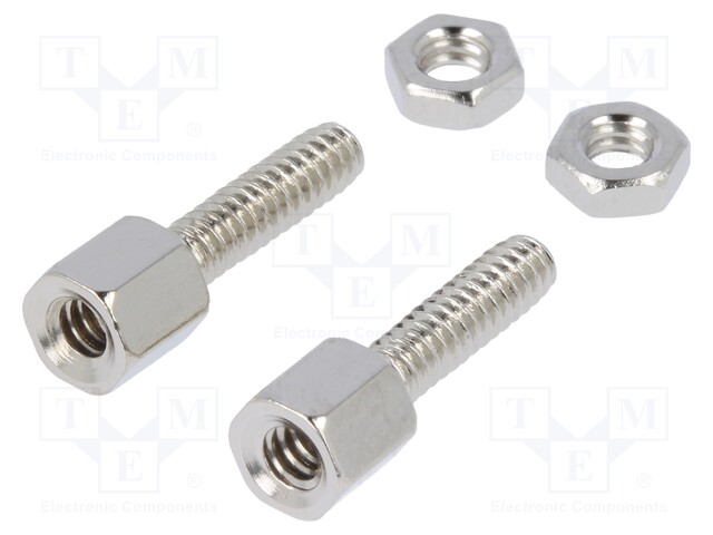 Set of screws for D-Sub; UNC4-40; Thread len: 11mm