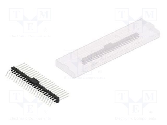 Connector: pin strips; pin header; male; PIN: 46; 2.54mm; SMT; 2x23