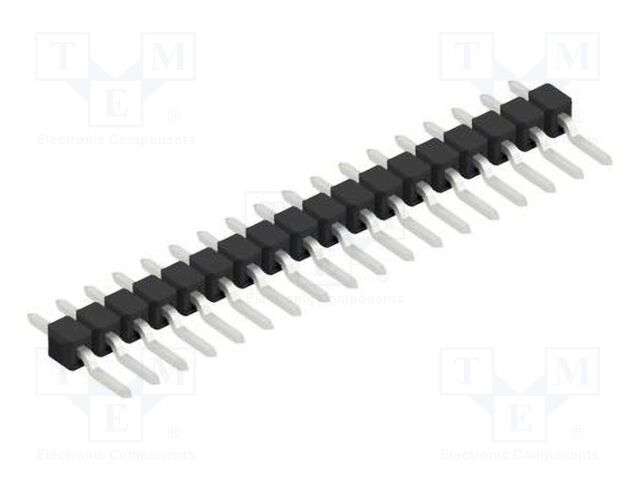 Connector: pin strips; pin header; male; PIN: 18; 2.54mm; SMT; 1x18