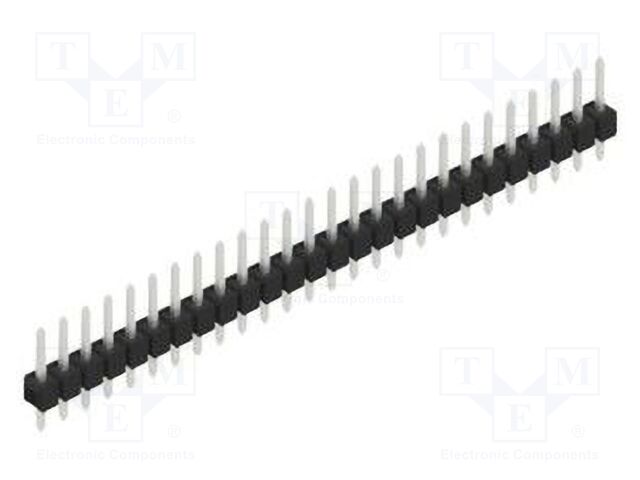 Connector: pin strips; pin header; male; PIN: 26; 2.54mm; THT; 1x26