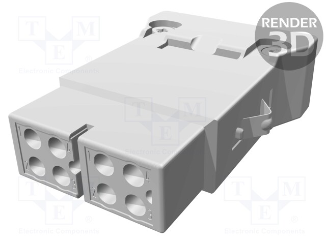 Connector: HDC; module; female; Han MegaBit; PIN: 8; UL94V-0