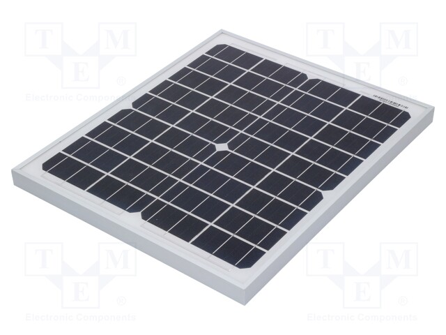 Photovoltaic cell solar panel; monocrystalline silicon; 435x356x30mm; 20W