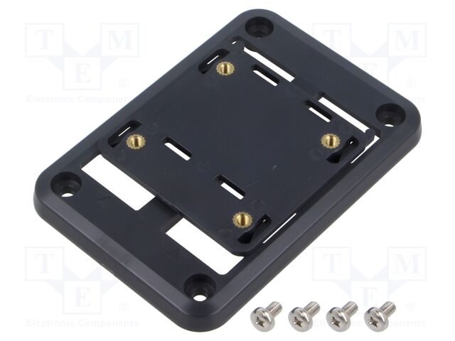 Wall mounting element; ASA; for TAKACHI enclosure; dark grey