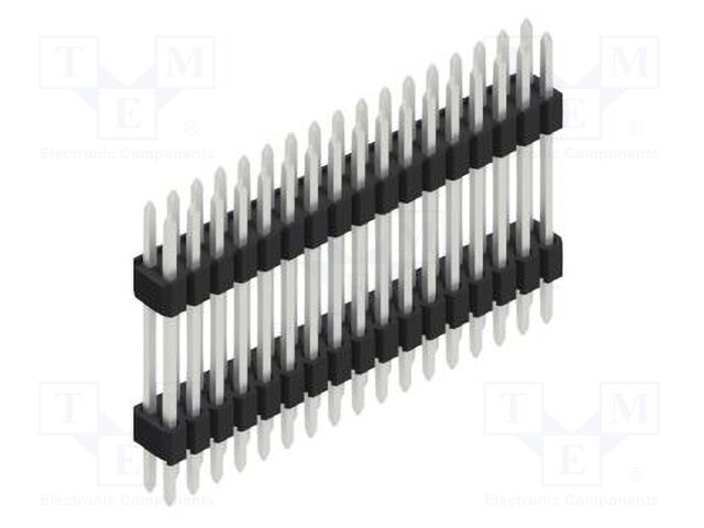 Connector: pin strips; pin header; male; PIN: 34; 1.27mm; THT; 2x17
