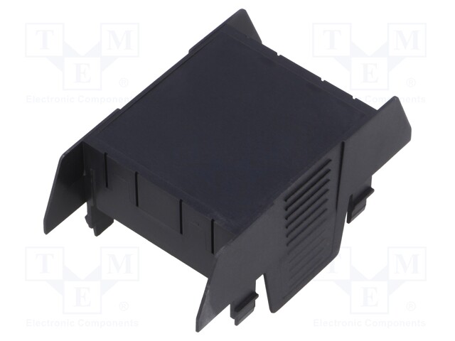 Cover; for enclosures; UL94HB; Series: EH 45; Mat: ABS; black; 45mm