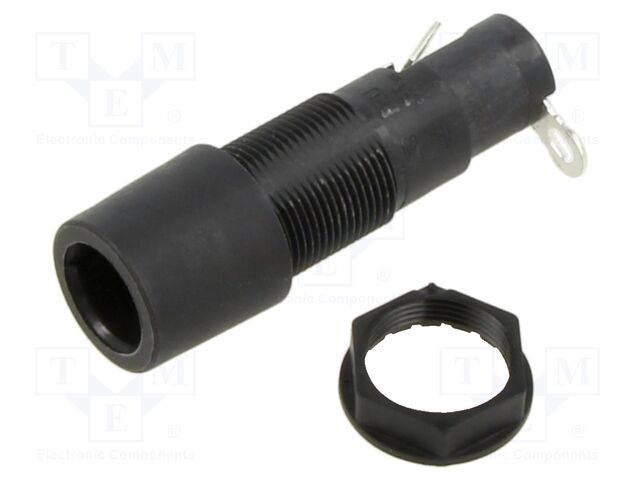 Fuse holder; cylindrical fuses; 10A; on panel; -40÷85°C; UL94V-0
