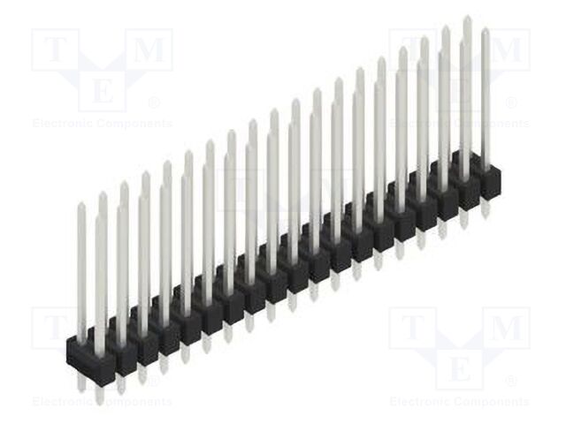Connector: pin strips; pin header; male; PIN: 38; 2.54mm; THT; 2x19
