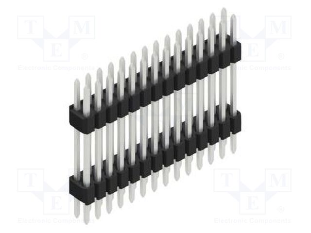 Connector: pin strips; pin header; male; PIN: 28; 1.27mm; THT; 2x14