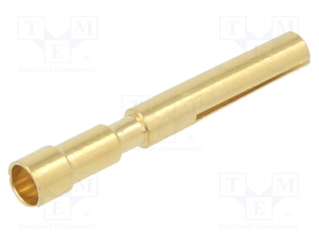 HAN M23 FEMALE CRIMP CONTACT, 1MM, 0.75 1.50MM?, GOLD 37AC1882