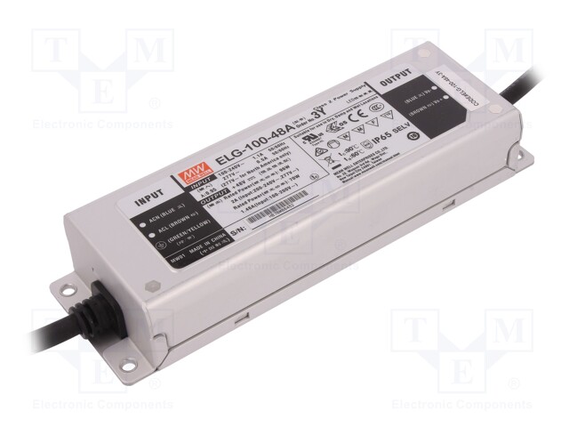 Power supply: switched-mode; LED; 96W; 48VDC; 43.2÷52.8VDC; 1÷2A