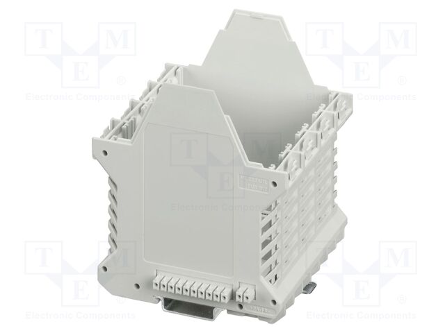 Enclosure base; with FE contact,with terminals; grey; UL94V-0