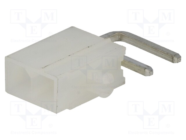 Socket; wire-board; male; MF42; 4.2mm; PIN: 2; THT; PCB snap; 7A