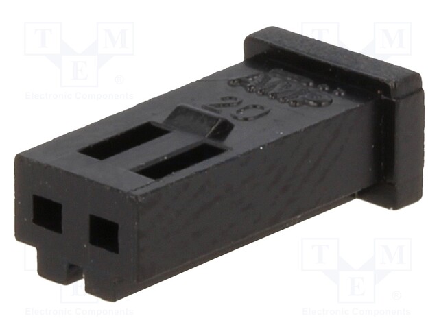 Plug; wire-board; female; AMPMODU MOD II; 2.54mm; PIN: 2; for cable