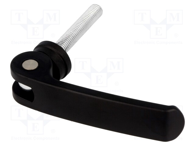 Lever; clamping; Thread len: 20mm; Lever length: 101mm; Body: black