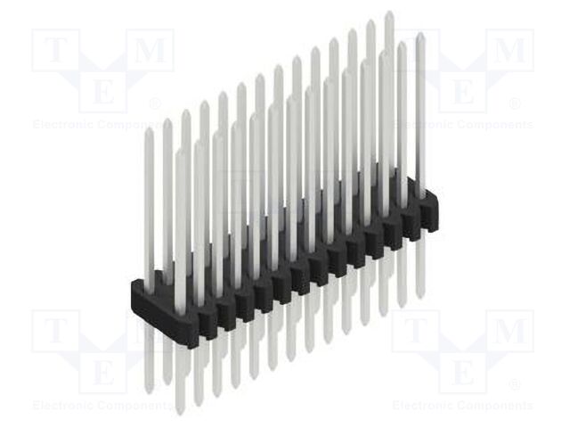 Connector: pin strips; pin header; male; PIN: 28; 1.27mm; THT; 2x14