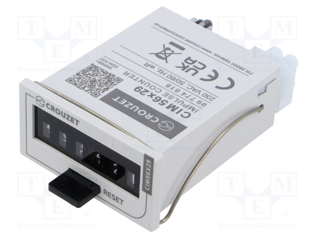 Counter: electromechanical; mechanical indicator; pulses; 999999