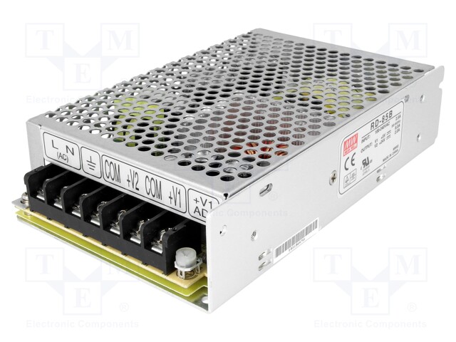 Power supply: switched-mode; modular; 88W; 5VDC; 159x97x38mm; 600g