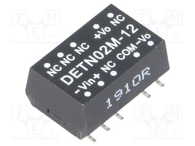 Converter: DC/DC; 2W; Uin: 10.2÷13.2V; Uout: 12VDC; Uout2: -12VDC