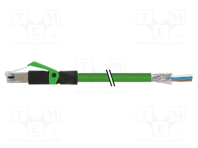 Connection lead; RJ45,male; IP20; 60VDC; 1.5A; 3m; Series: 7000