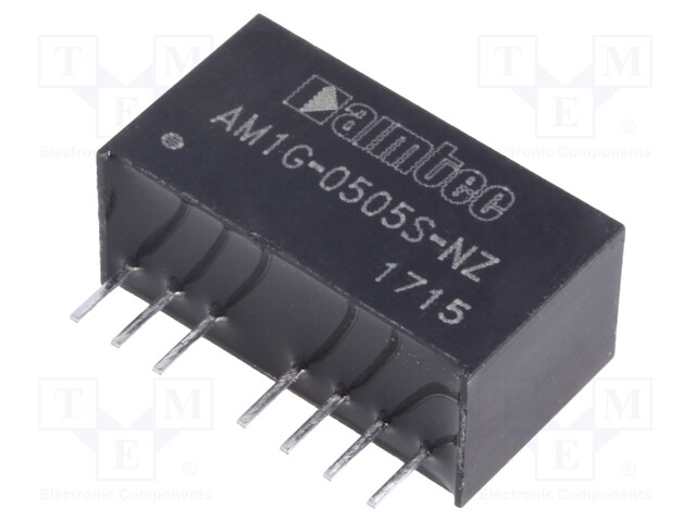 Converter: DC/DC; 1W; Uin: 4.5÷9V; 5VDC; Iout: 200mA; SIP8; 4.9g