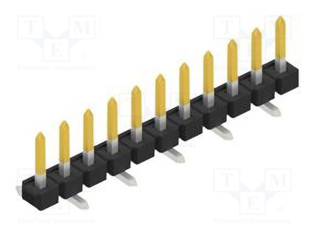 Connector: pin strips; pin header; male; PIN: 11; 2.54mm; SMT; 1x11