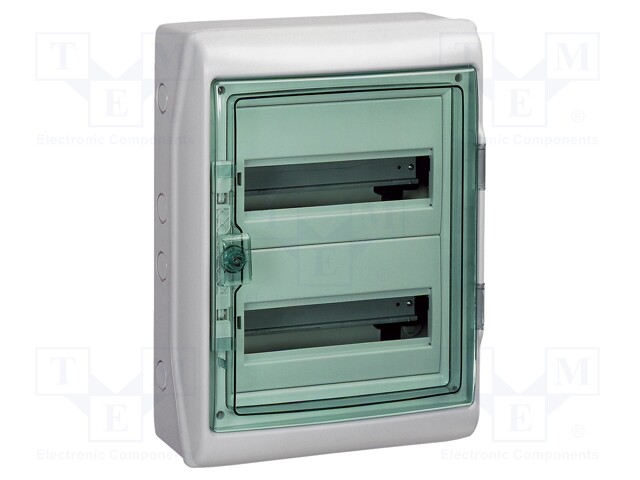 Enclosure: for modular components; IP65; light grey; IK09