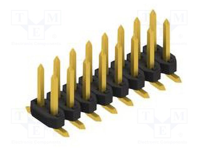 Connector: pin strips; pin header; male; PIN: 16; 2mm; SMT; 2x8; 100V