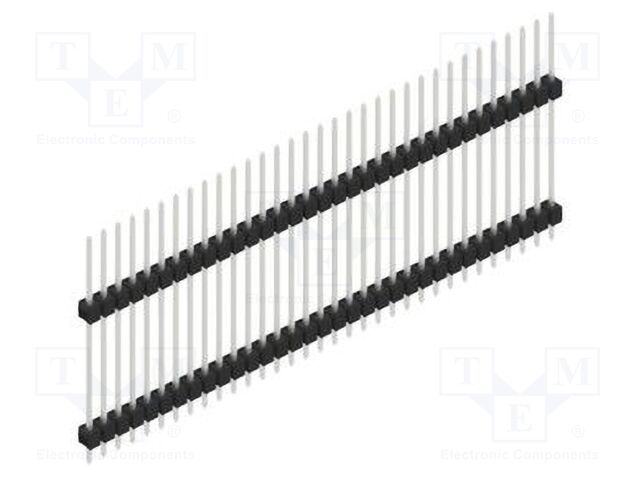 Connector: pin strips; pin header; male; PIN: 33; 2.54mm; THT; 1x33