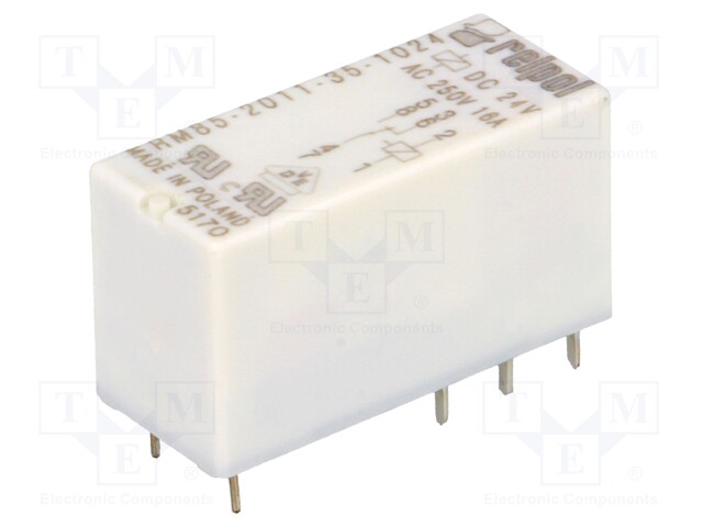 Relay: electromagnetic; SPDT; Ucoil: 24VDC; 16A/250VAC; 16A/24VDC