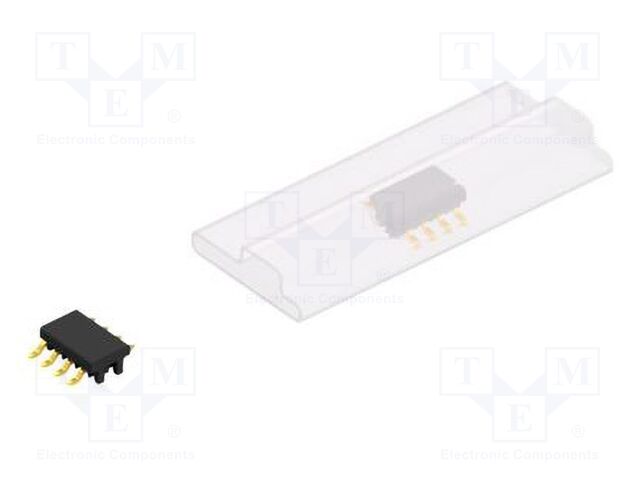 Connector: pin strips; pin header; male; PIN: 4; 2mm; SMT; 1x4; 100V