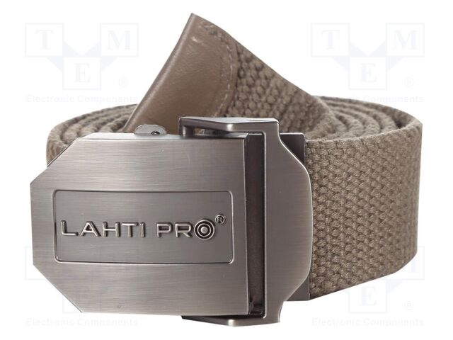 Trousers belt; khaki; canvas belt; L: 1300mm; W: 37mm