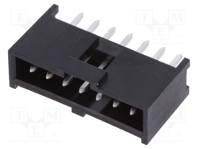 Socket; rectangular; male; C-Grid III; 2.54mm; PIN: 7; THT; tinned