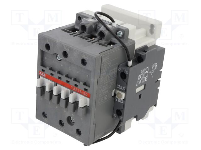 Contactor: 3-pole; NO x3; 77÷143VDC; 75A; A-FR; screw terminals