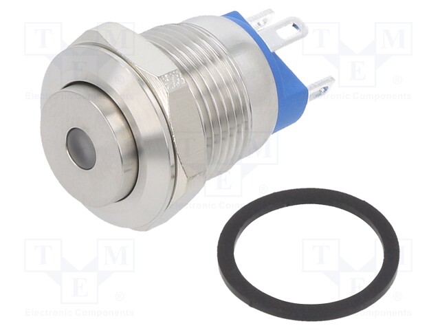 Switch: vandal resistant; Pos: 2; SPST-NO; 2A/36VDC; OFF-(ON); IP65