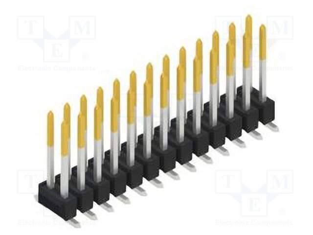 Connector: pin strips; pin header; male; PIN: 26; 2.54mm; SMT; 2x13