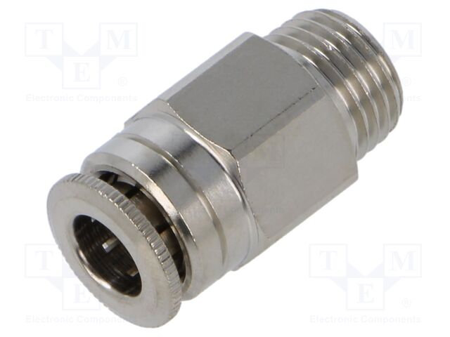 Push-in fitting; straight; M10x1; 0÷30bar; Application: air; 6mm