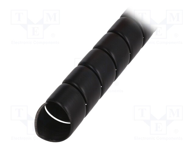 Spiral wrapping; ØBundle : 29mm; polypropylene; black; L: 1m
