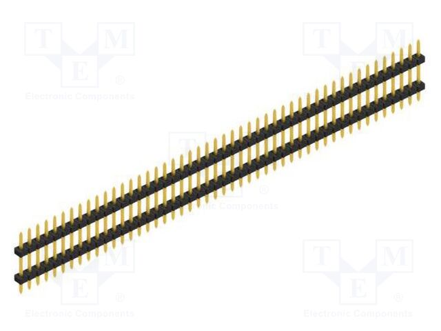 Connector: pin strips; pin header; male; PIN: 48; 2mm; THT; 1x48