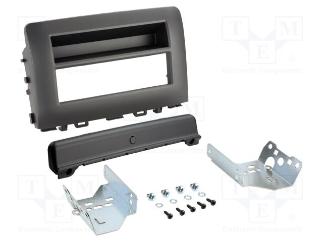 Radio frame; Kia; Kia Rio 2017->2022; black; Version: 1 DIN