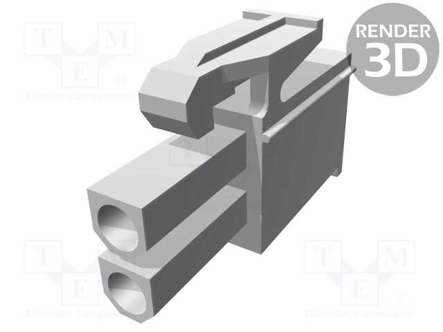 Plug; wire-board; male/female; Mini Universal MATE-N-LOK; 4.14mm
