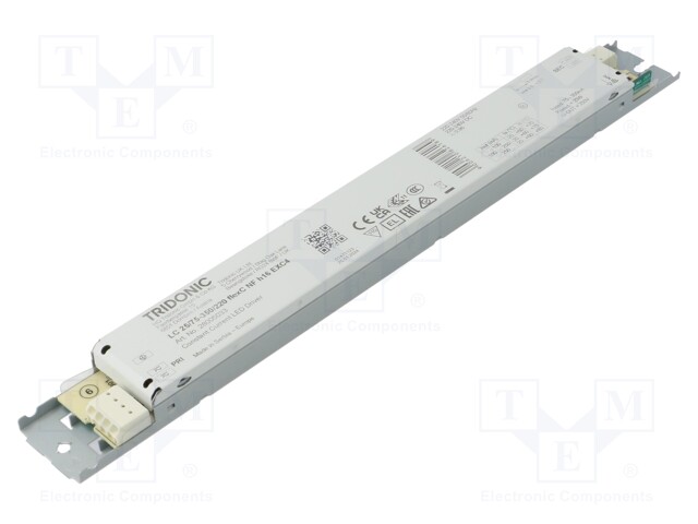Power supply: switched-mode; LED; 25W; 40÷220VDC; 75÷350mA; IP20