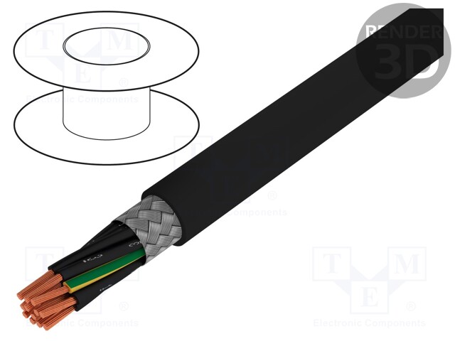 Wire; ÖLFLEX® CLASSIC 115 CY BK; 12G1,5mm2; tinned copper braid