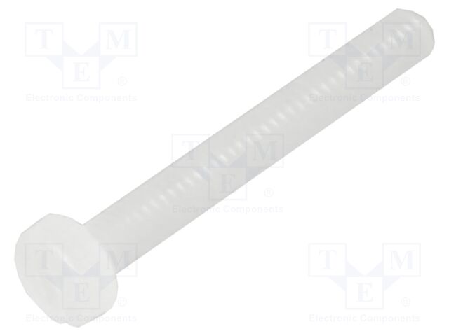 Screw; M2x16; 0.4; Head: cheese head; slotted; 0,6mm; polyamide