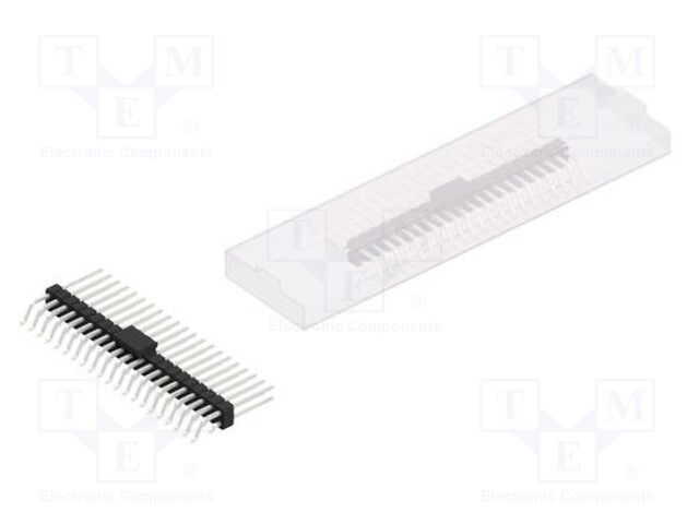 Connector: pin strips; pin header; male; PIN: 42; 2.54mm; SMT; 2x21