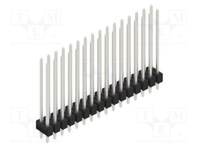 Connector: pin strips; pin header; male; PIN: 32; 2.54mm; THT; 2x16